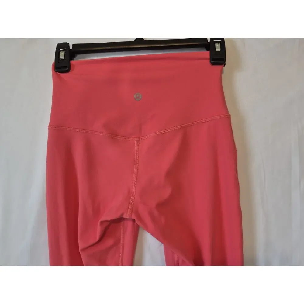 lululemon athletica Coral Pink High-Waist Leggings